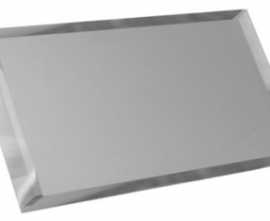 Прямоугольная зеркальная серебряная матовая плитка с фацетом 10мм ПЗСм1-02 12x48 от ДСТ (Россия)