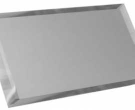 Прямоугольная зеркальная серебряная плитка с фацетом 10мм ПЗС1-02 48x12 от ДСТ (Россия)