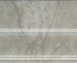 Плинтус Кантата серый светлый глянцевый (FMB033) 25x15x1.5 от Kerama Marazzi (Россия)